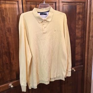 Nautica long sleeve pullover, size XXL, button collar, cotton